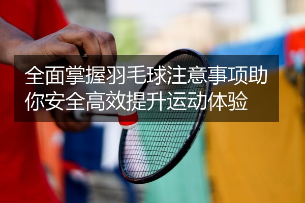 全面掌握羽毛球注意事项助你安全高效提升运动体验