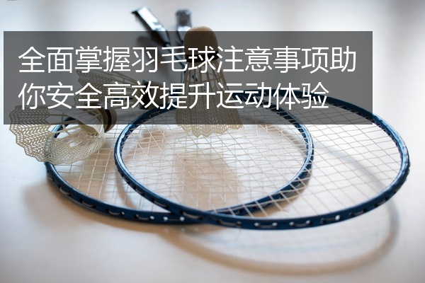 全面掌握羽毛球注意事项助你安全高效提升运动体验